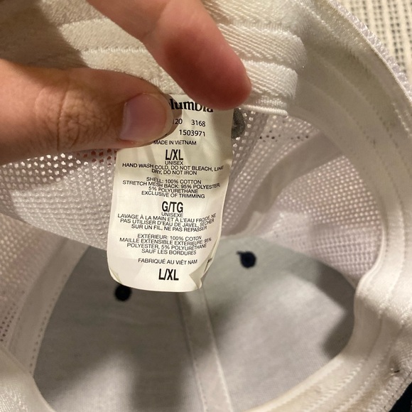 Columbia Men’s PFG Navy White Logo Mesh size L/XL - Picture 4 of 5